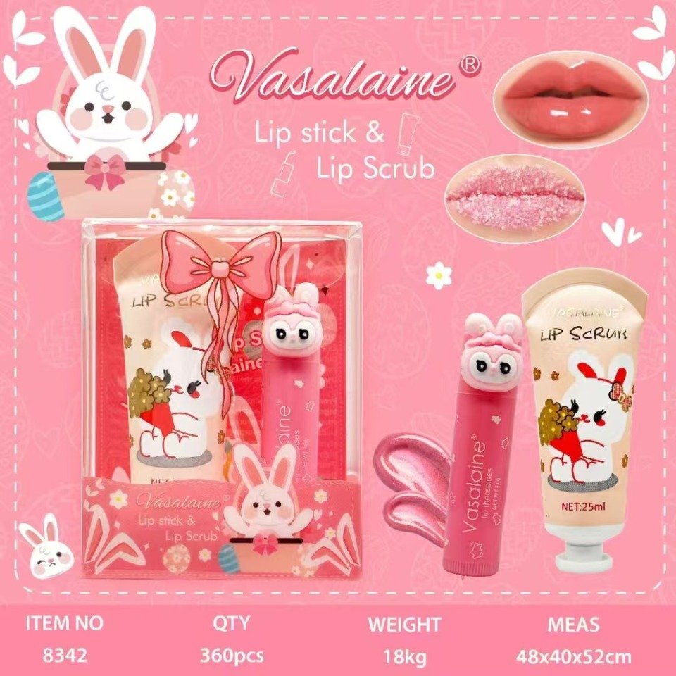 Vasalane Lip Stick & Lip Scrub — zestaw do ust