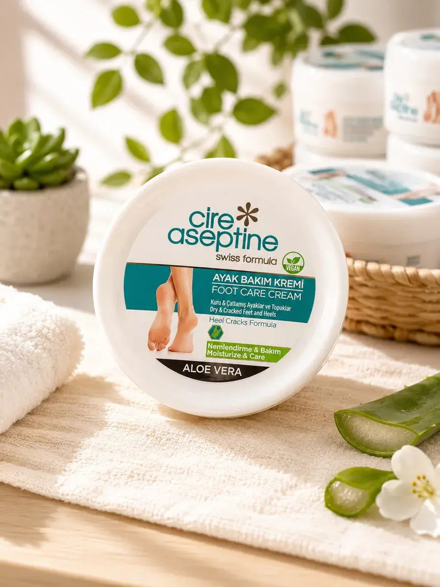 Krem do pielęgnacji stóp Cire Aseptine Aloe Vera na suche pięty