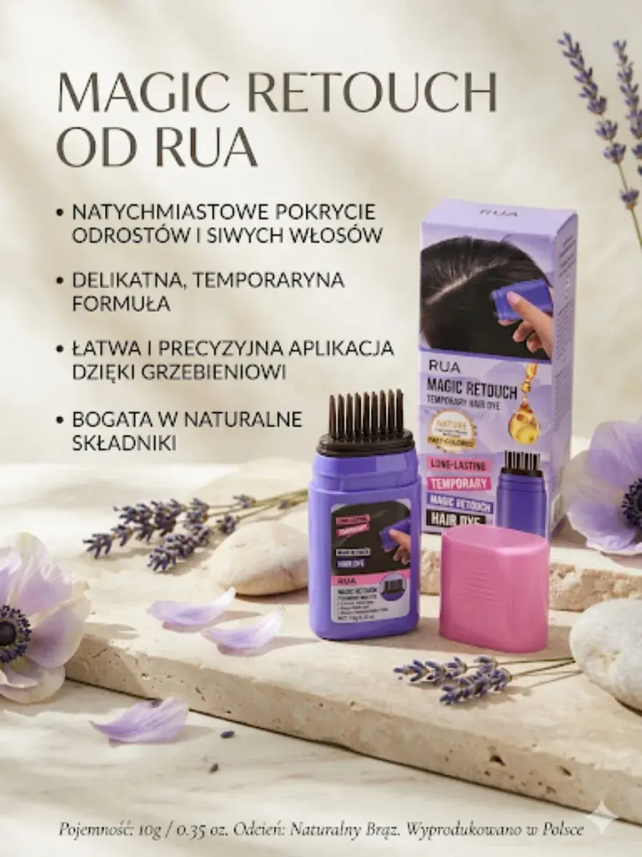Magic Retouch RUA Naturalny Brąz Tymczasowa Farba do Włosów 10g