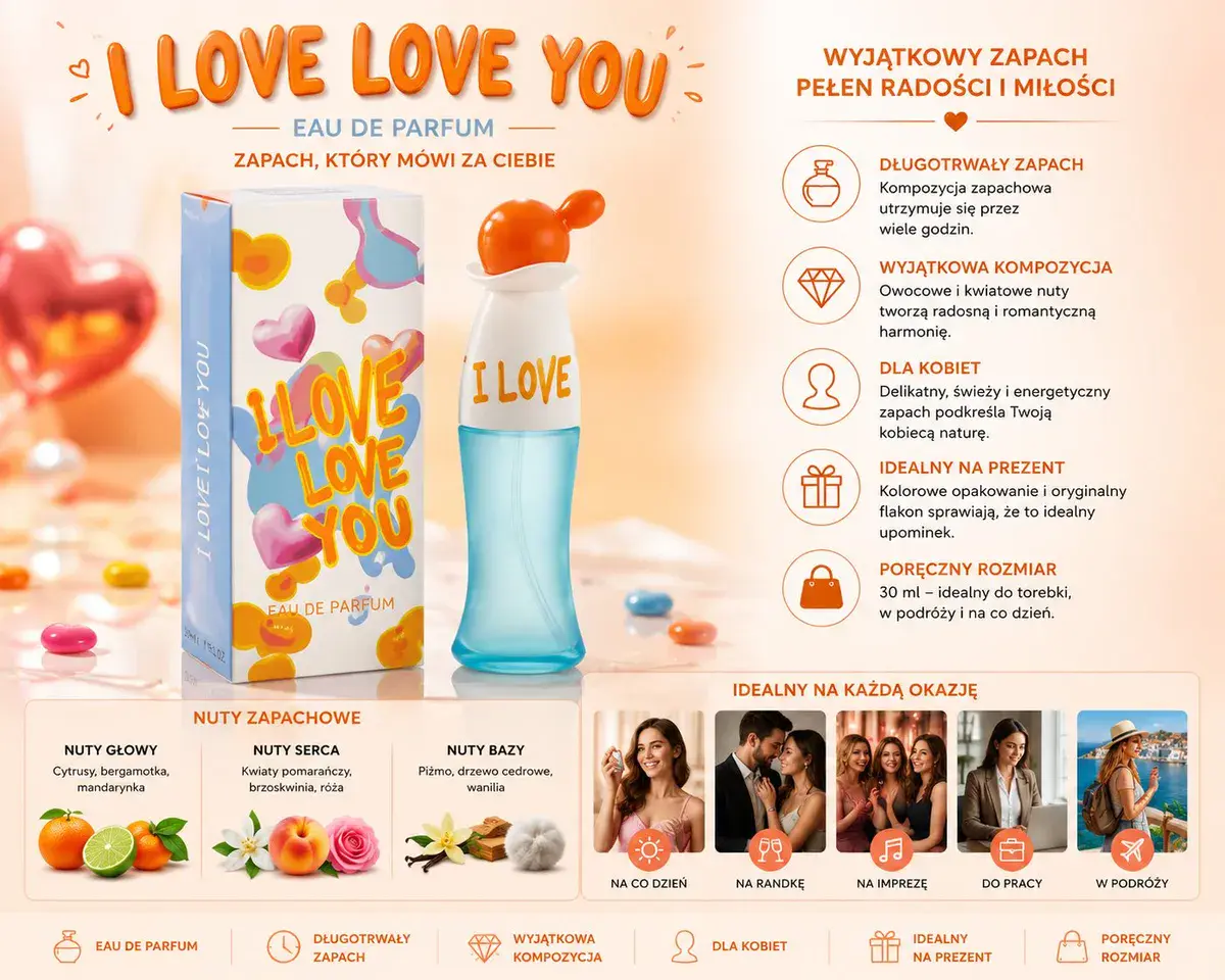 Perfumy I Love Love You 30 ml Damskie