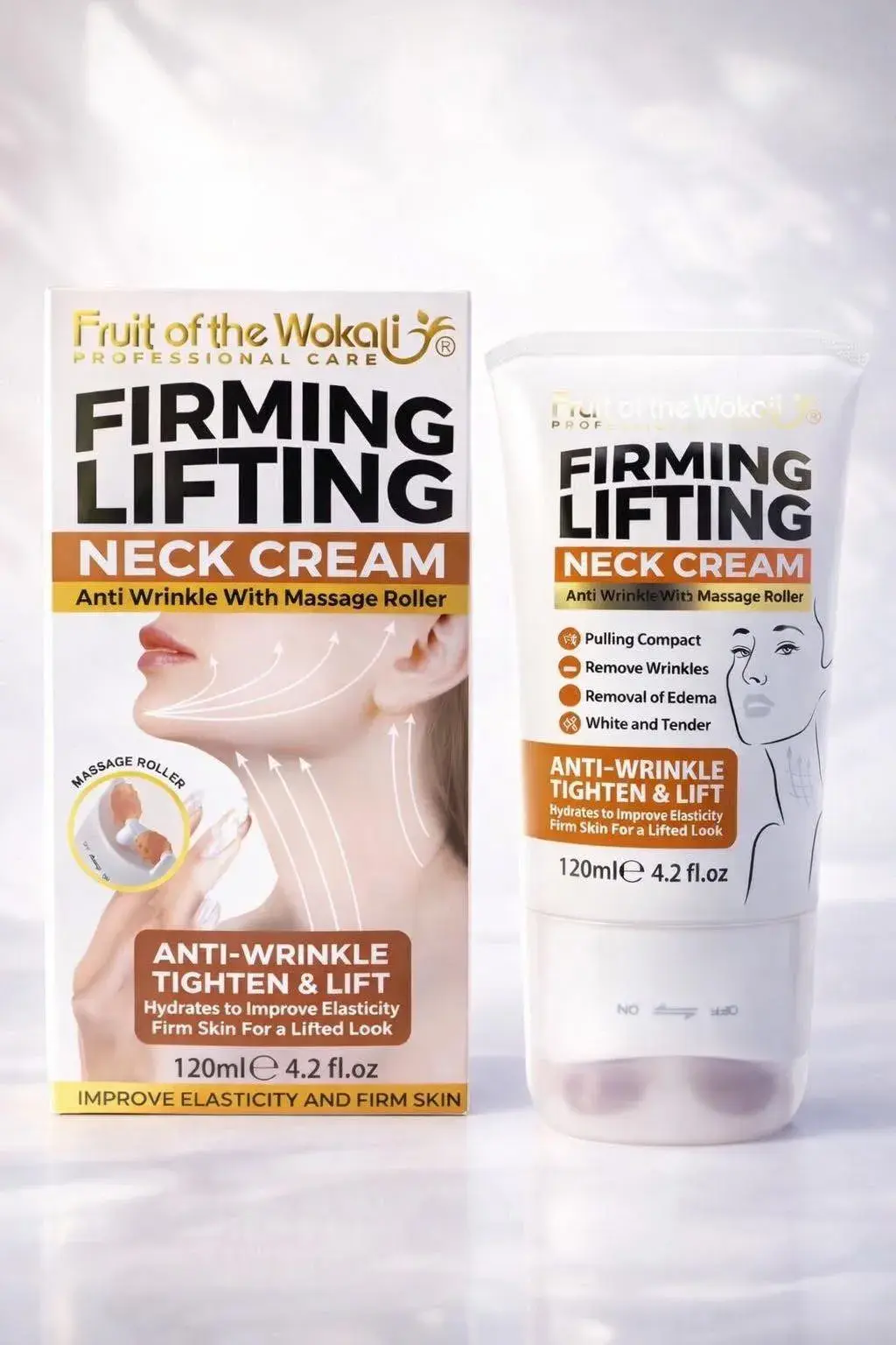Krem liftingujący do szyi anti-wrinkle z rollerem 120ml