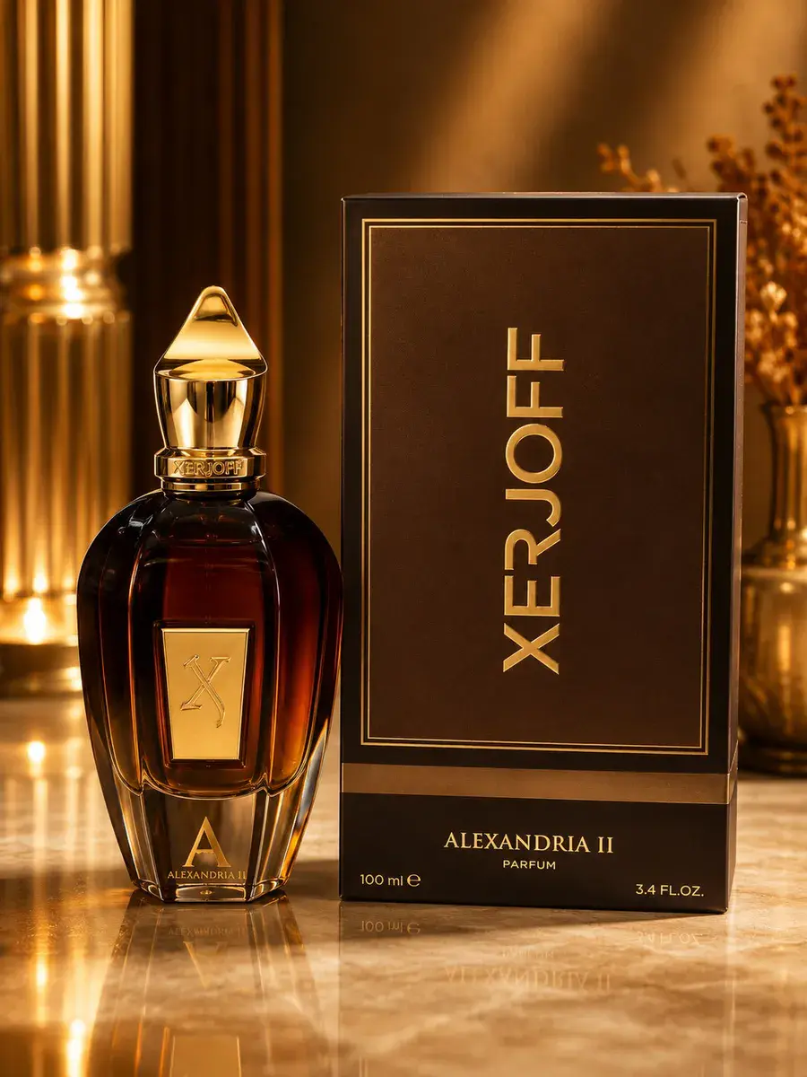 Xerjoff Alexandria II Perfum 100ml elegancki bursztynowy flakon
