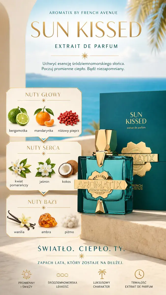 Aromatix by French Avenue Sun Kissed Extrait de Parfum luksusowy zapach lata