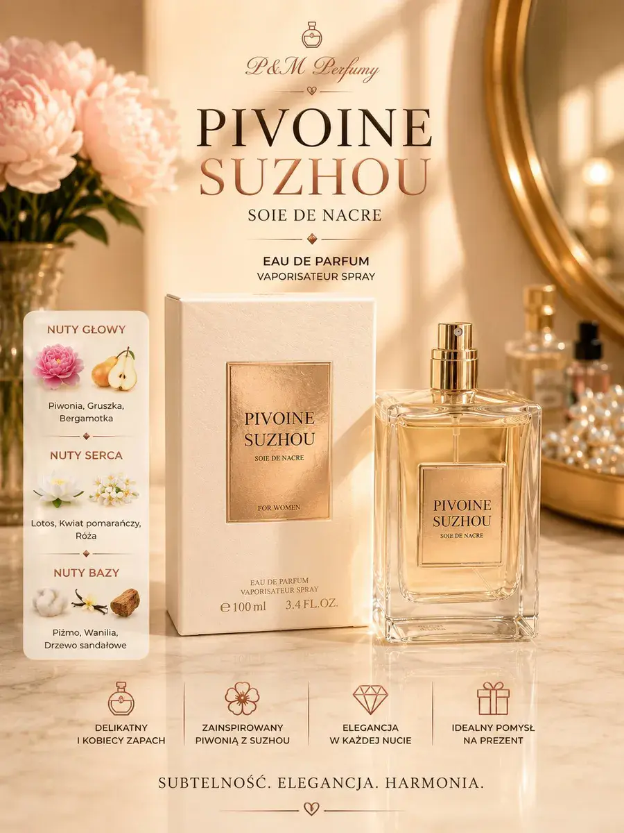 Perfumy PIVOINE SUZHOU 100ml delikatny kobiecy zapach