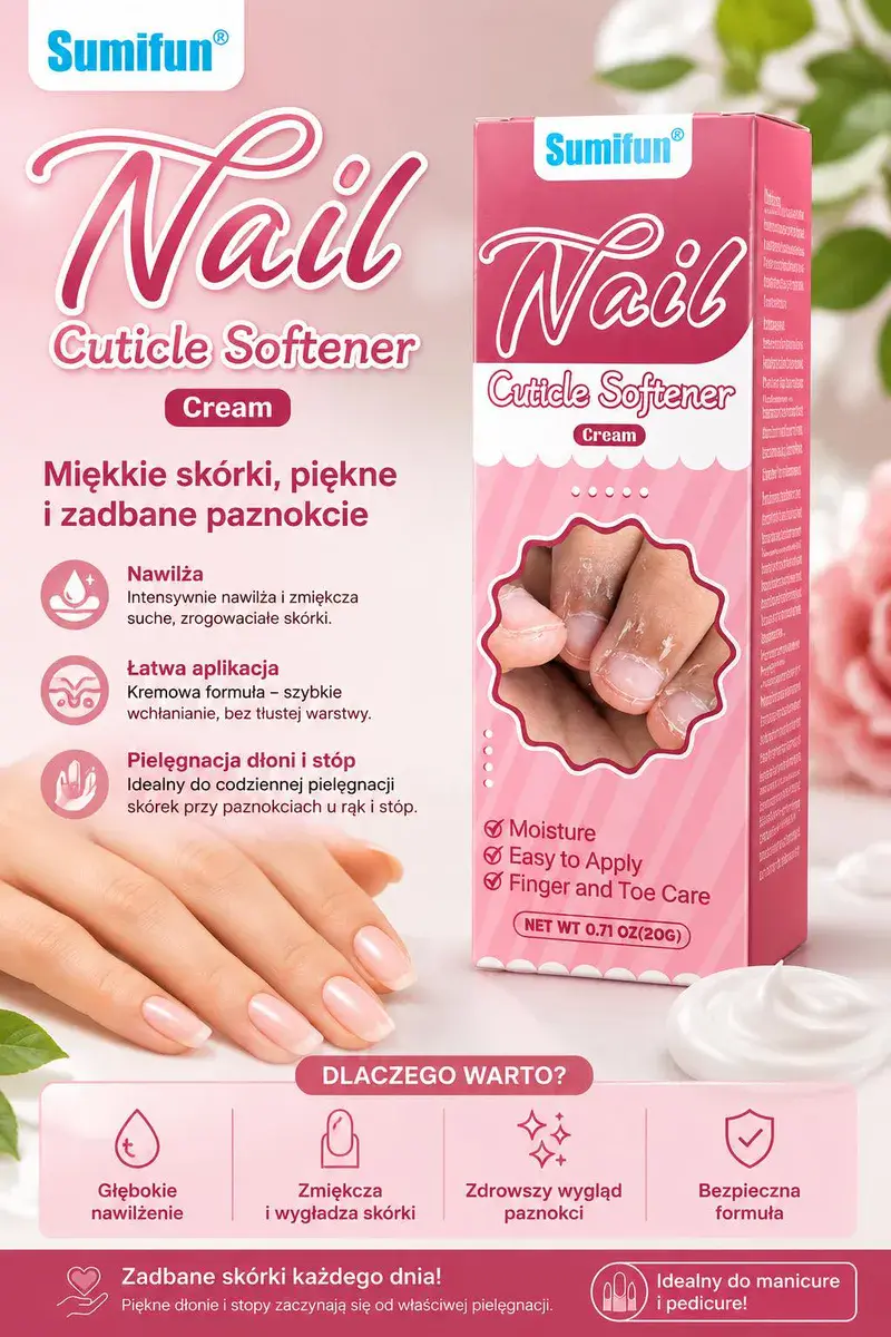 Sumifun Nail Cuticle Softener krem do zmiękczania skórek 20g