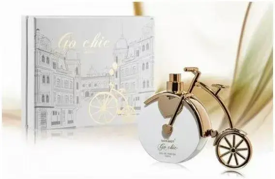 Perfumy Gio Chic w butelce rower złoto-białe 100 ml