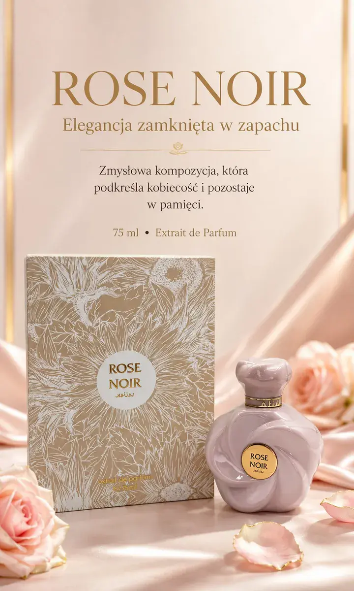 Perfumy Rose Noir 75 ml elegancki zapach damski