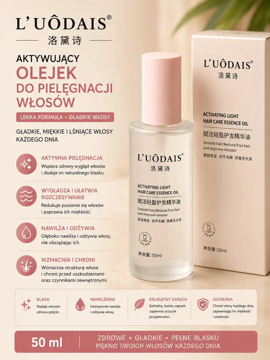 Aktywujący olejek do pielęgnacji włosów L’UÔDAIS 50 ml