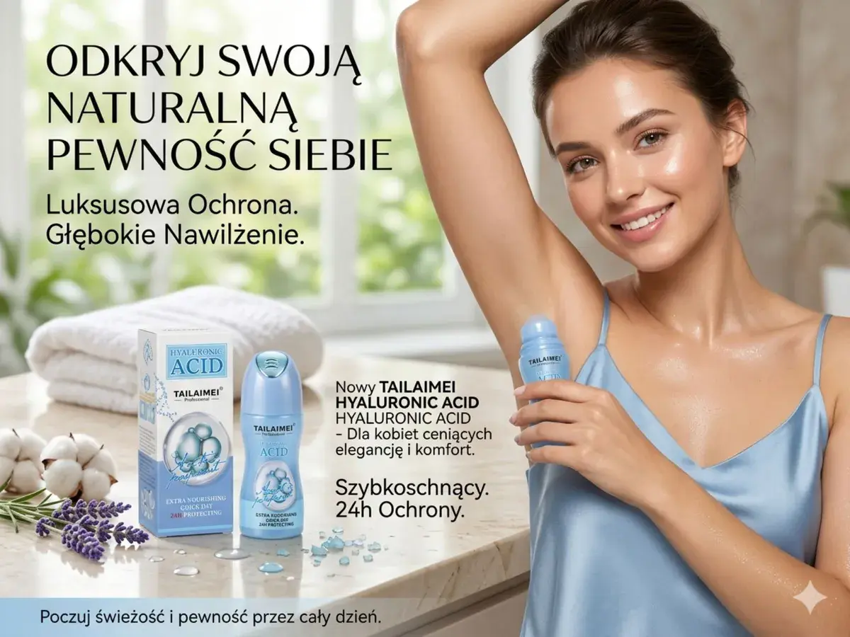 TAILAIMEI Hyaluronic Acid Dezodorant Roll-On z Kwasem Hialuronowym