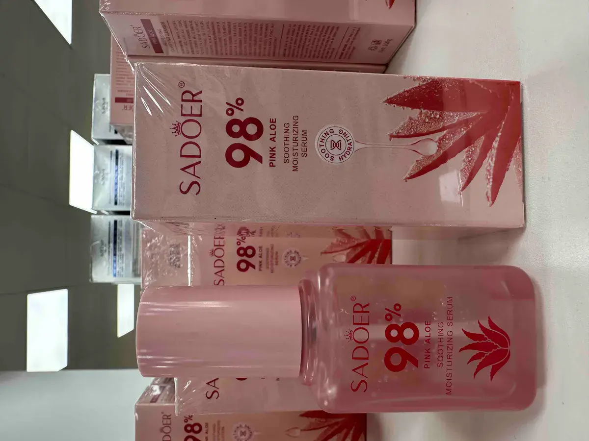 SADOER 98% Pink Aloe Kojące serum nawilżające różowy aloes
