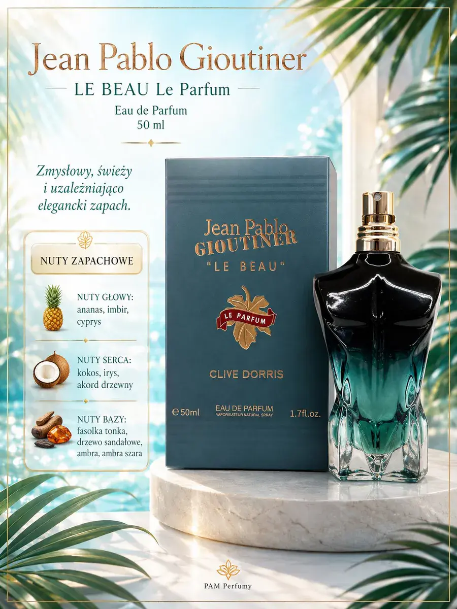 Jean Pablo Gioutiner Le Beau Perfum 50ml elegancki zapach