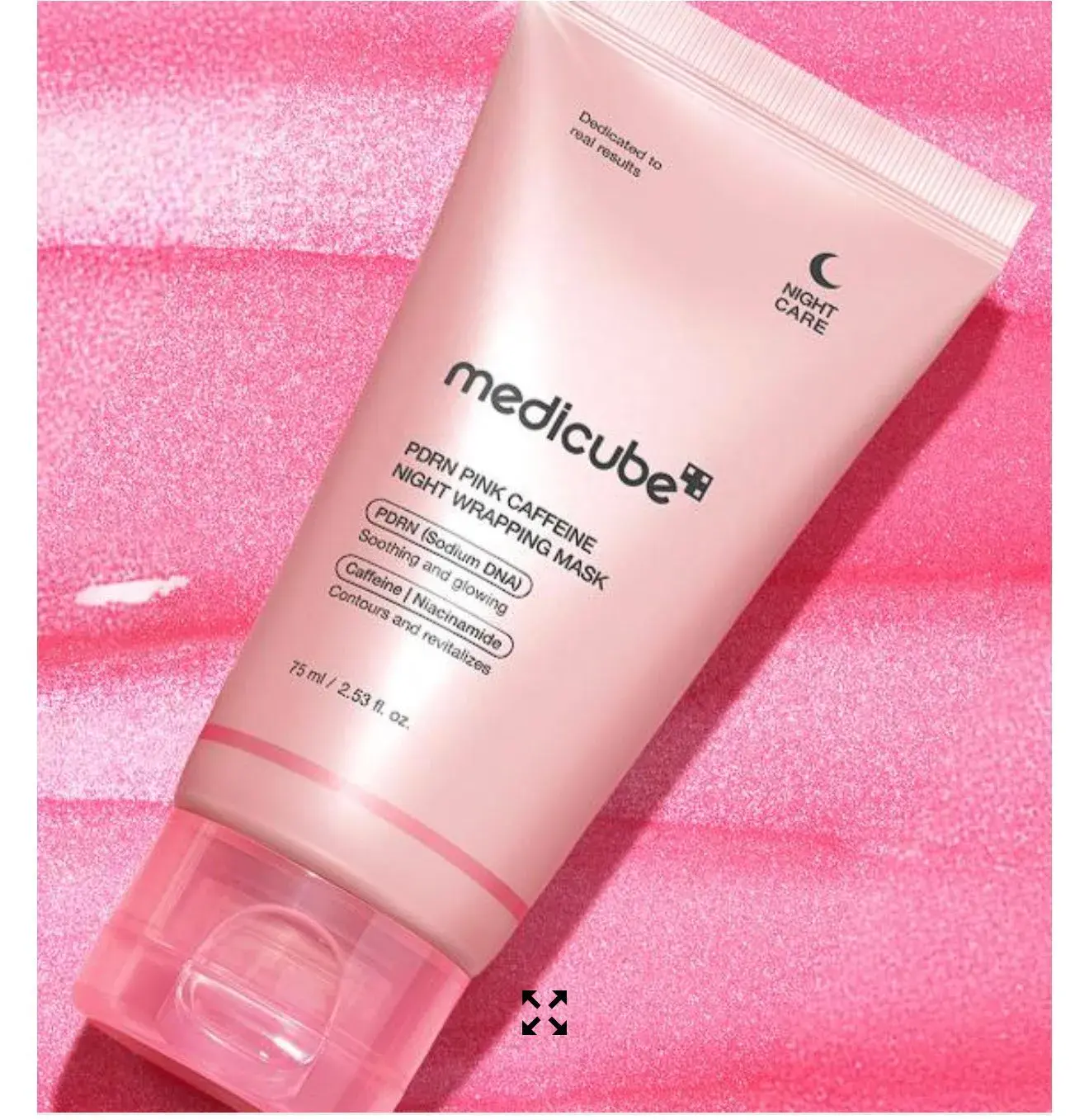 Medicafe Pore Night Wrapping Caffeine Pink Mask 75ml