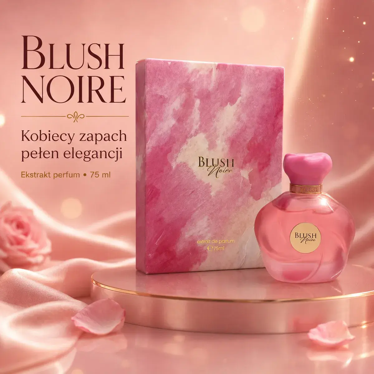 Blush Noire Perfumy Damskie 75ml Elegancki Różowy Flakon