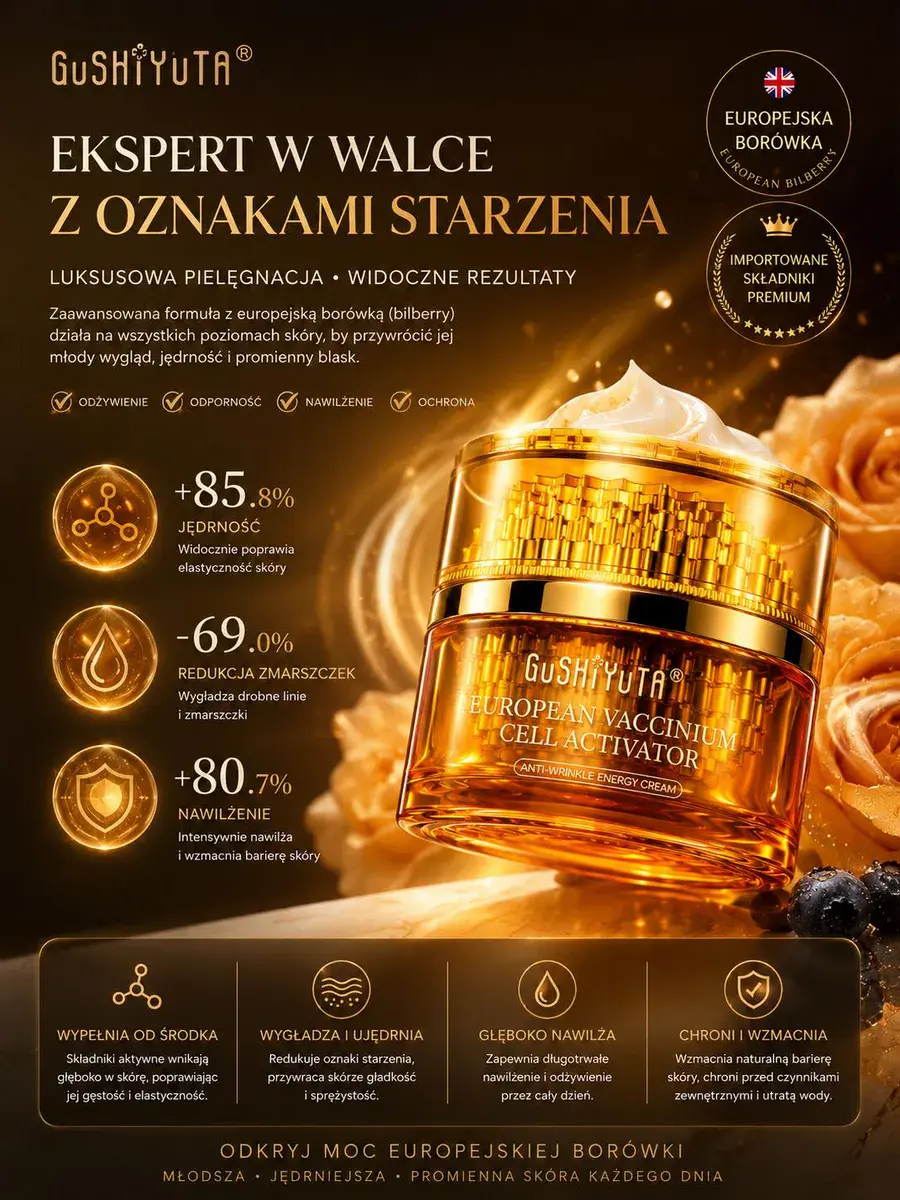 GuShiYuTa European Vaccinium Cell Activator krem przeciwzmarszczkowy