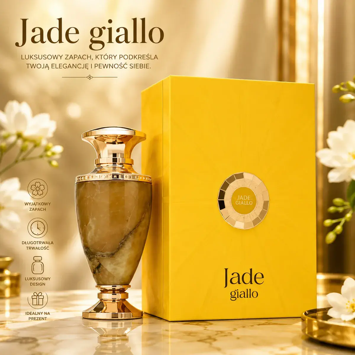 Perfum Jade Giallo 100ml luksusowy zapach w eleganckim flakonie