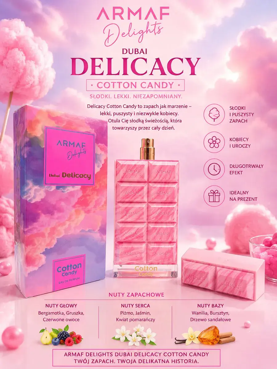 Armaf Delights Dubai Delicacy Cotton Candy Perfumy 100ml