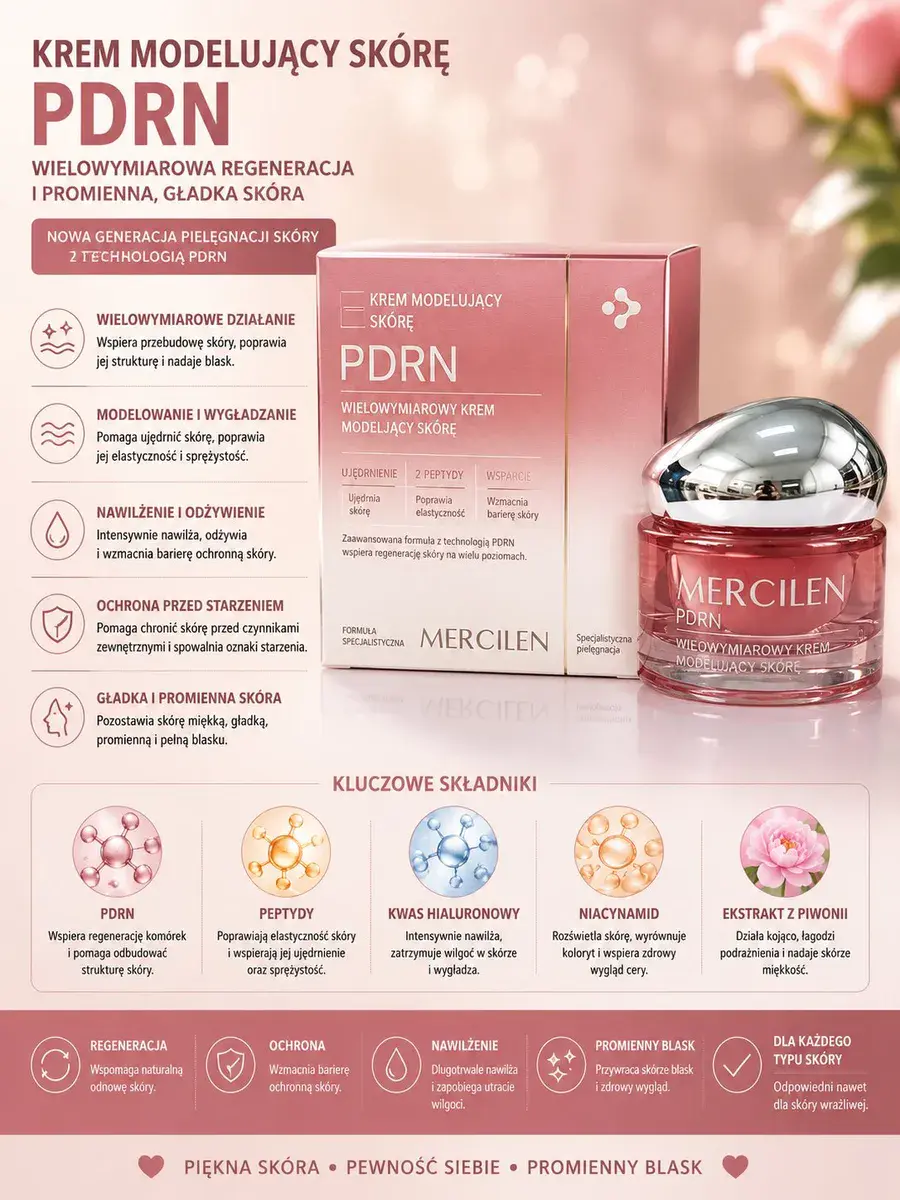 Mercilen PDRN wielowymiarowy krem modelujący skórę