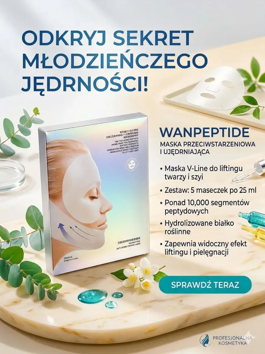 WANPEPTIDE Maska przeciwstarzeniowa i ujędrniająca V-Line 5x25ml