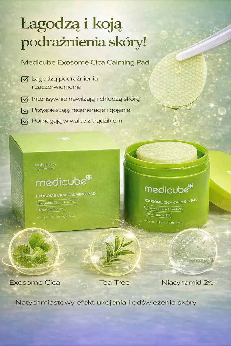 Medicube Exosome Cica Calming Pad 90 szt 180ml