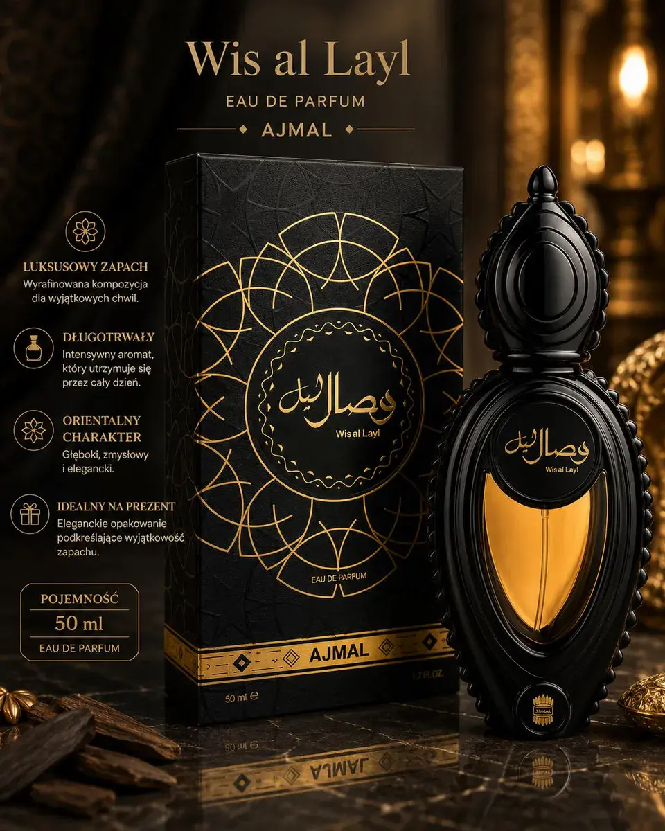 Perfumy Wis al Layl Ajmal 50ml luksusowy orientalny zapach