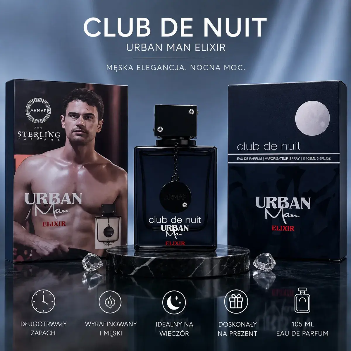 Club de Nuit Urban Man Elixir Perfumy Męskie 105ml