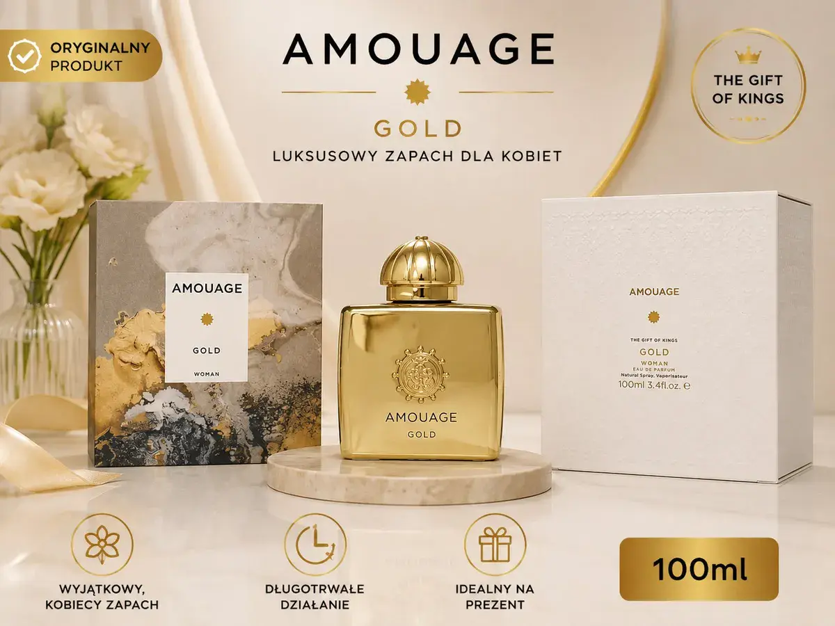 Amouage Gold Perfumy 100ml Luksusowy Zapach Dla Kobiet