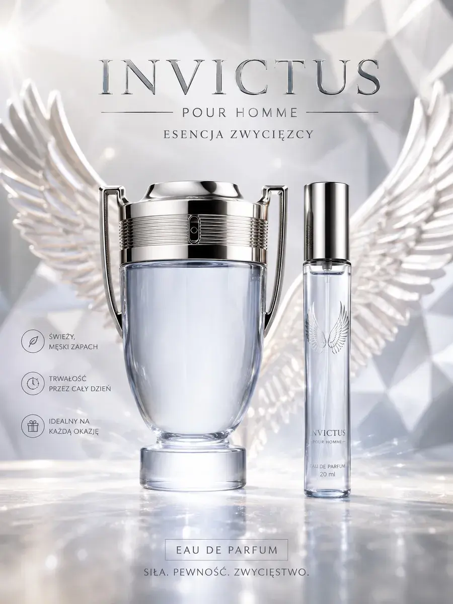 Invictus Pour Homme Komplet Perfum 100 ml + 20 ml świeży męski zapach