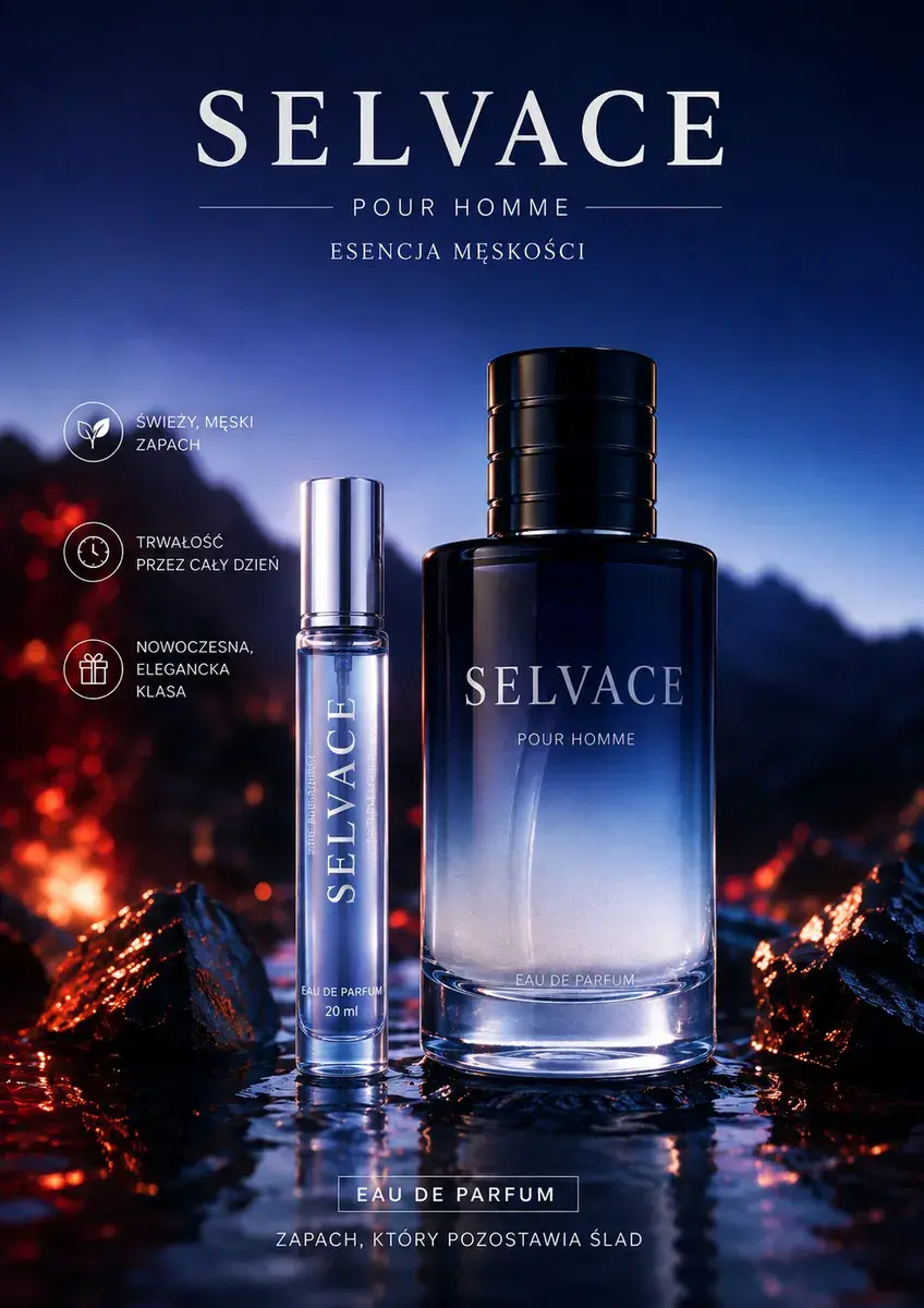 Selvace Pour Homme Perfumy Męskie 100 ml + 20 ml Zestaw