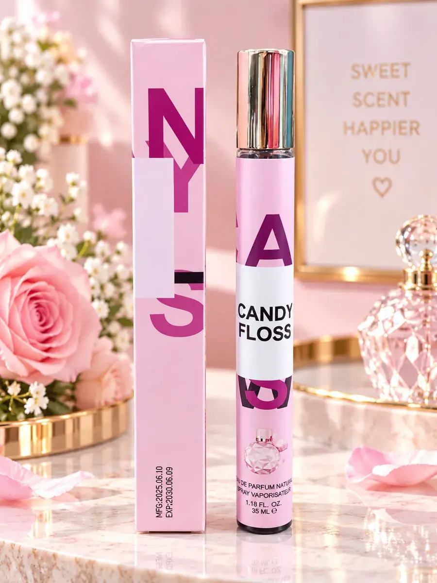 Perfumy Candy Floss 35ml różowe z atomizerem