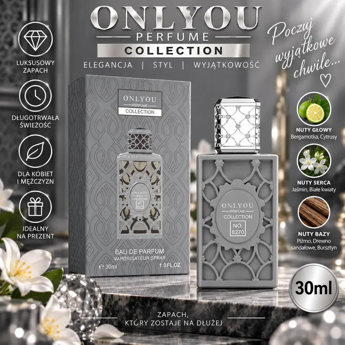 Perfumy OnlyYou Collection 30ml elegancki zapach unisex
