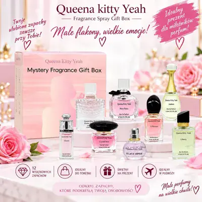 Queena Kitty Yeah Zestaw Perfum 4 szt Małe Flakony Prezent