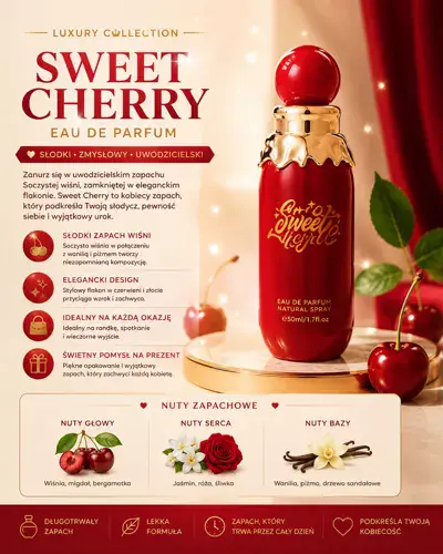 Sweet Cherry Eau de Parfum 50 ml słodki zapach wiśni