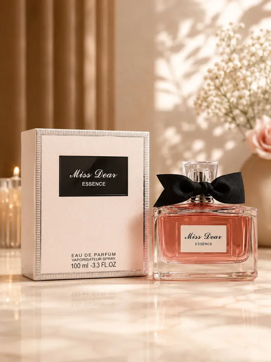 Miss Dear Essence Perfumy 100ml z czarną kokardą