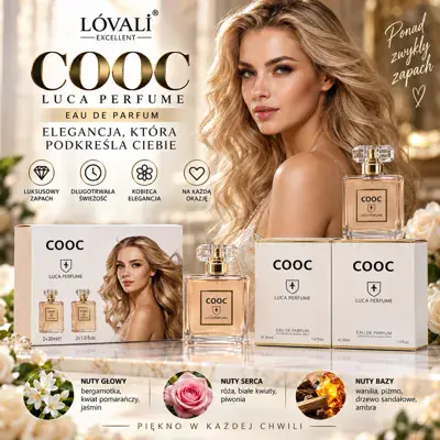 Zestaw Perfum COOC Luca Perfume 2x50 ml elegancki zapach