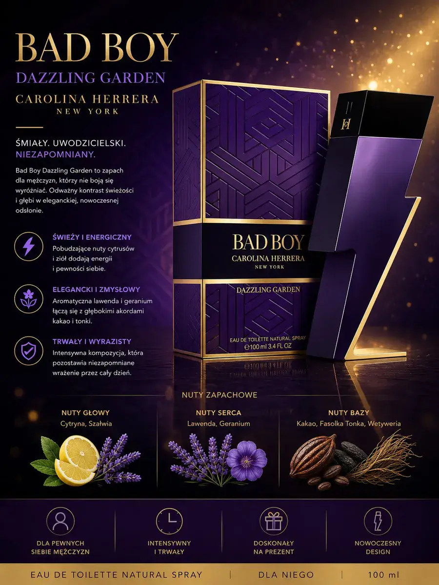 Bad Boy Dazzling Garden Carolina Herrera woda toaletowa 100 ml