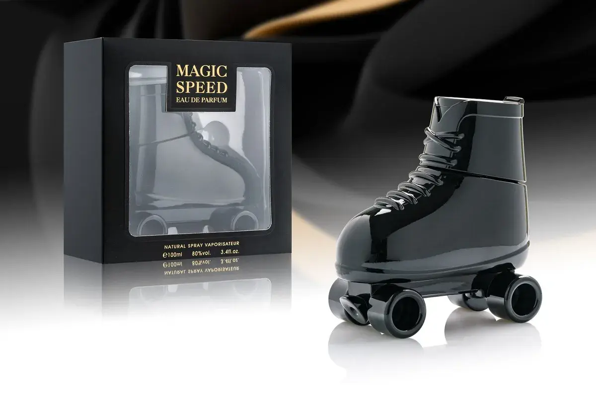 Magic Speed Eau de Parfum 100ml flakon w kształcie rolki czarny