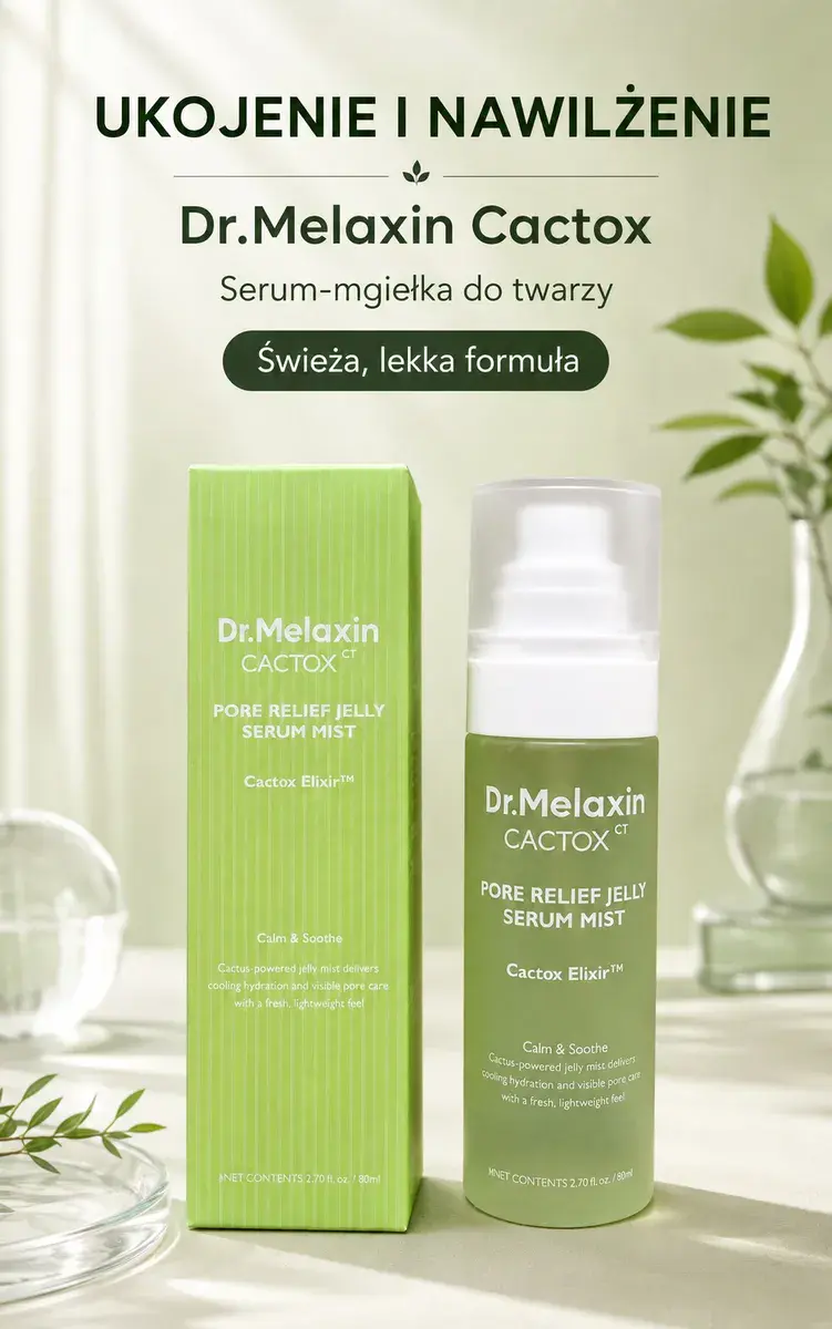 Dr.Melaxin Cactox Pore Relief Jelly Serum Mist nawilżająca mgiełka do twarzy 80ml