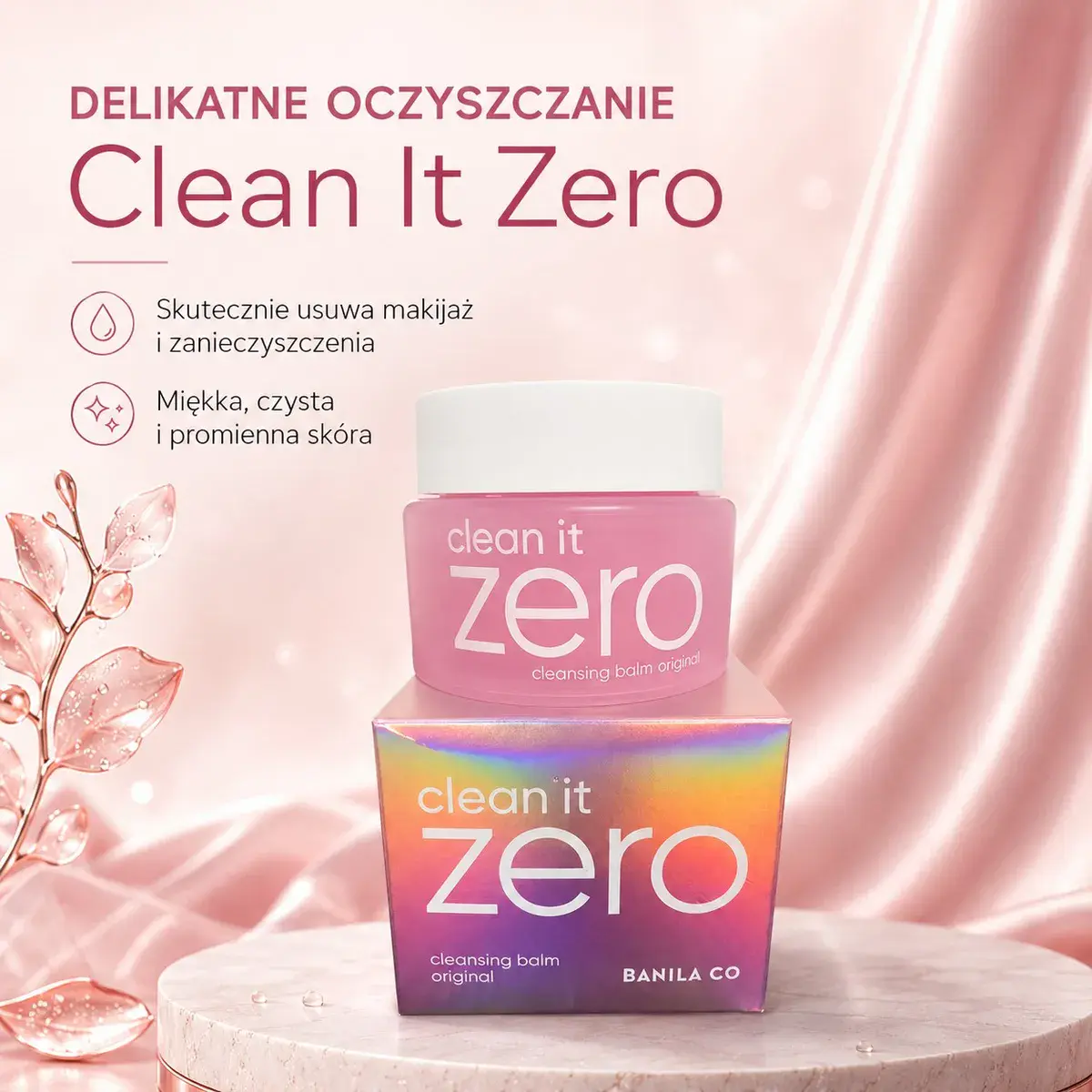 Clean It Zero Delikatny balsam do demakijażu i oczyszczania skóry