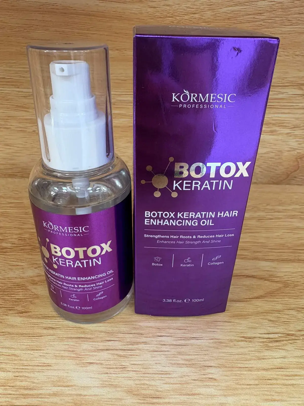Kormesic Professional Botox Keratin Hair Enhancing Oil 100ml