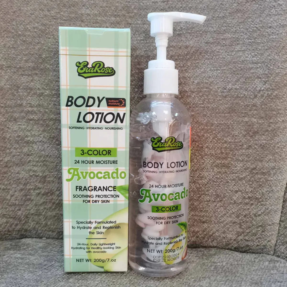 EraRose Body Lotion Avocado 3-Color Nawilżający Balsam do Ciała 200g