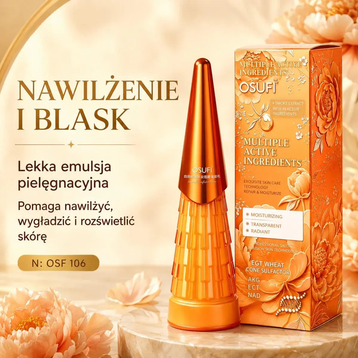 OSUFI Nawilżająca Emulsja Pielęgnacyjna Pomarańczowa