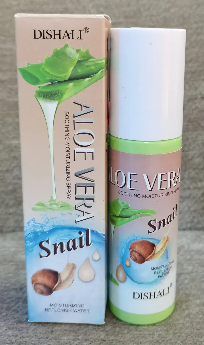 Dishali Aloe Vera Snail Nawilżający Spray do Twarzy