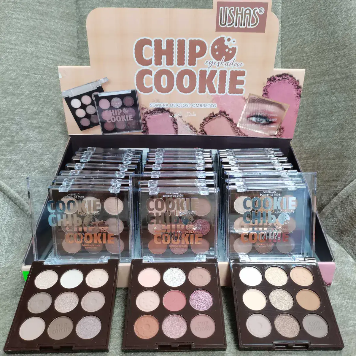 Paleta cieni do powiek Chip Cookie 9 kolorów matowych i błyszczących