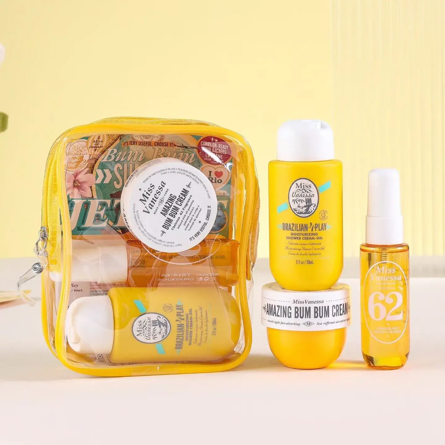 Zestaw Miss Venderes Bum Bum Cream + Żel + Spray 6 szt