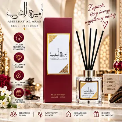 Perfumy z patyczkami AMEERAT AL ARAB 120ml luksusowy zapach