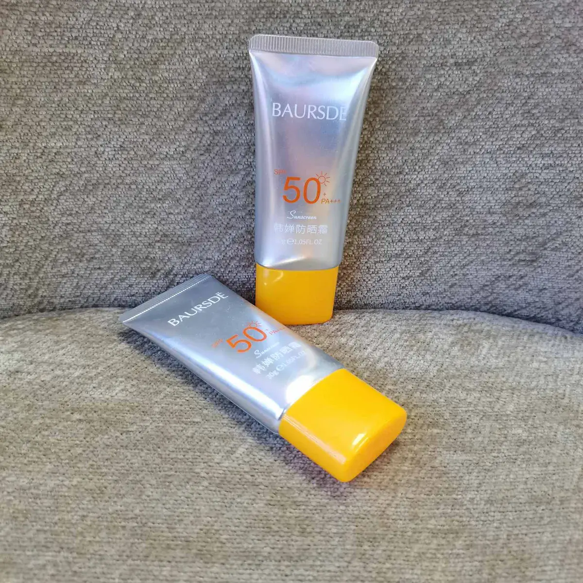 BAURSDE Krem do opalania SPF 50+ PA+++ 30g z żółtą zakrętką