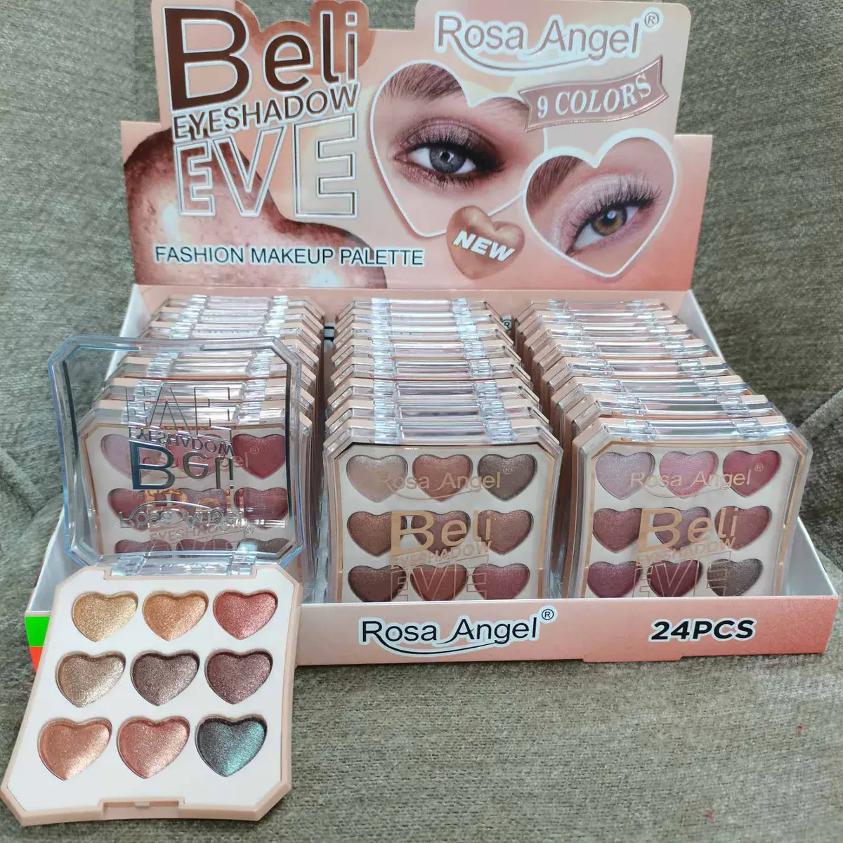 Paleta cieni do powiek Rosa Angel 9 kolorów metalicznych