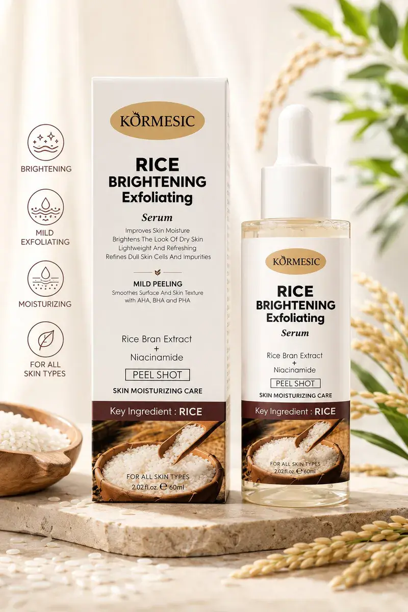KÖRMESIC Rice Brightening Exfoliating Serum 60ml rozjaśniające serum z ryżem