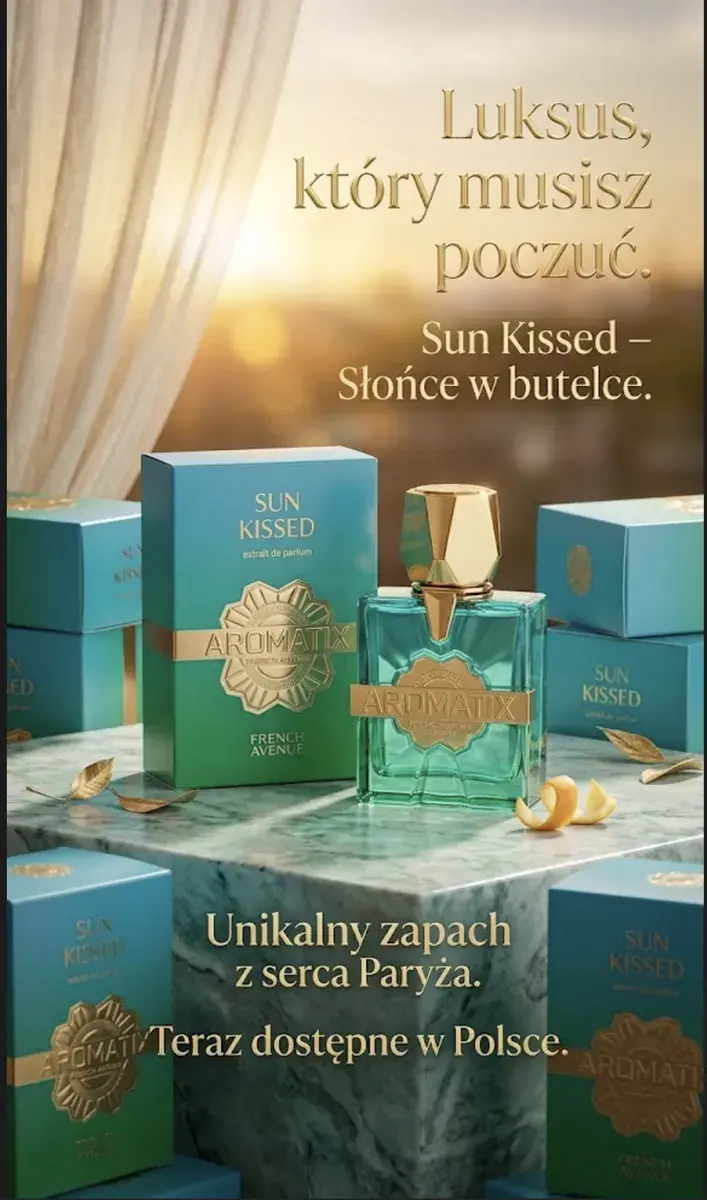 Perfumy Sun Kissed Aromatix 30 ml unikalny zapach z Paryża