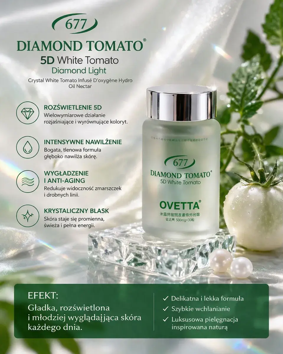 Diamond Tomato 5D White Tomato serum nawilżające i rozświetlające